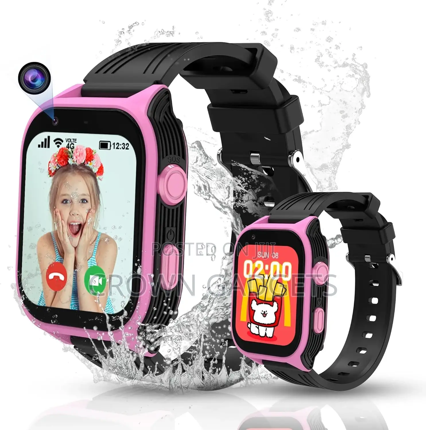 D8 Waterproof Children’S Smartwatch With Sos Alerts