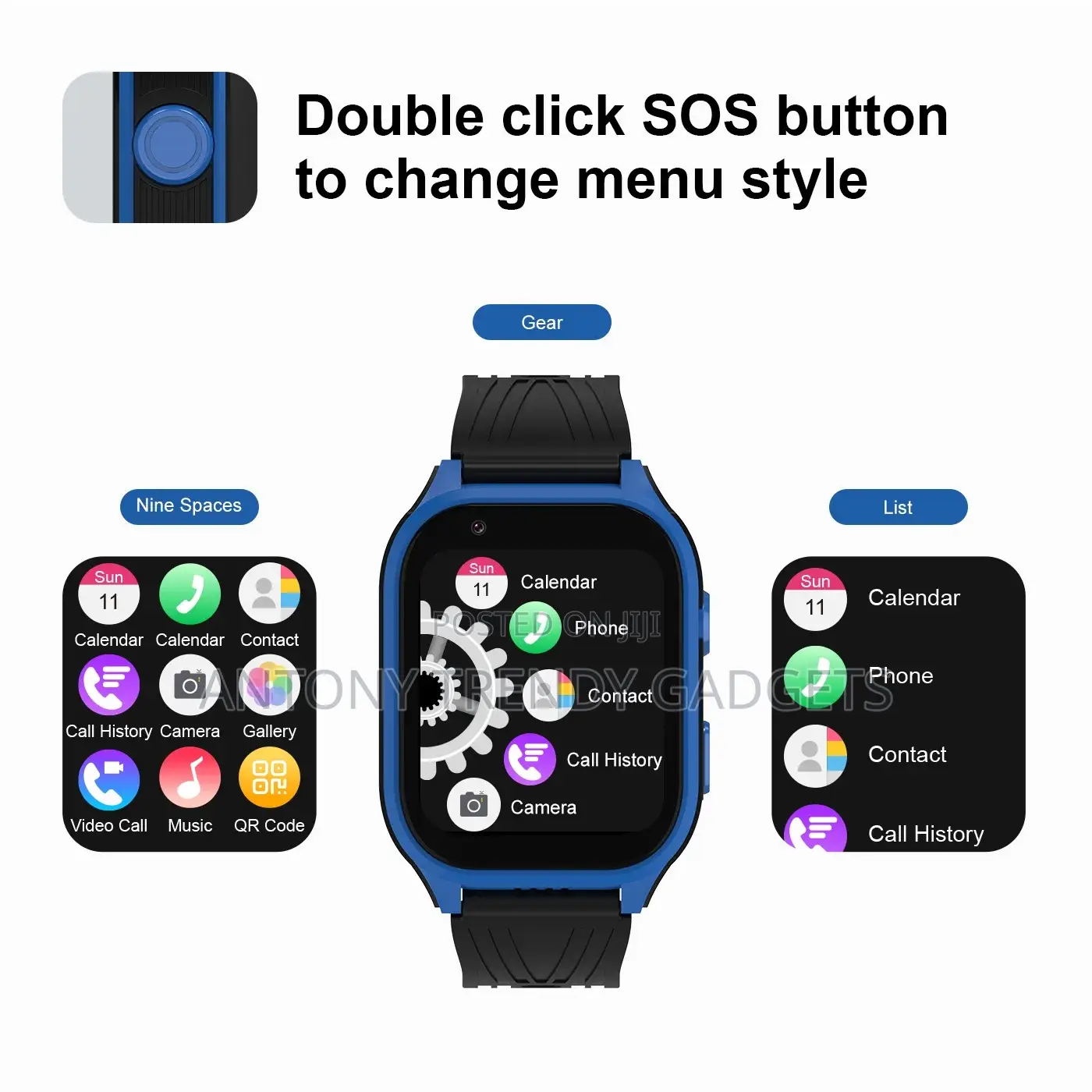D8 Kids 4g Smart Watch With GPS Sos Emergency Call