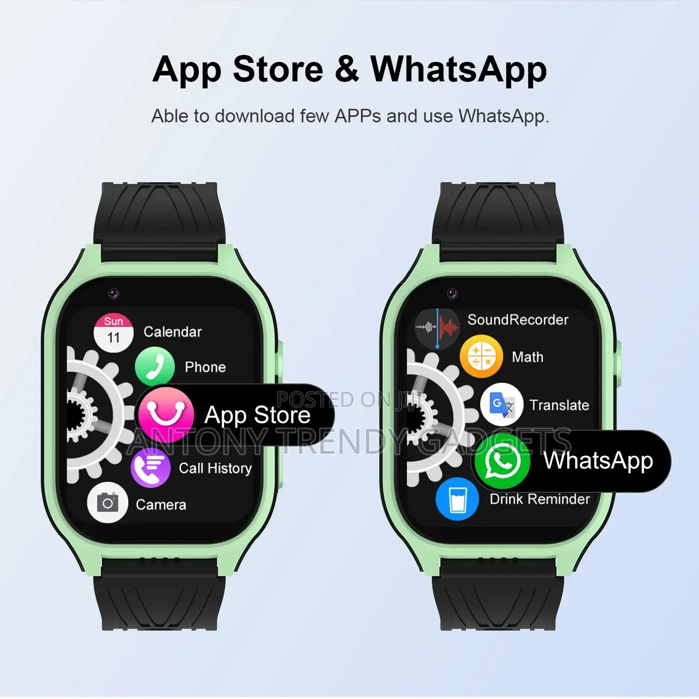 D8 4g Kids Watch With Wifi, Whatsapp Glow Strap