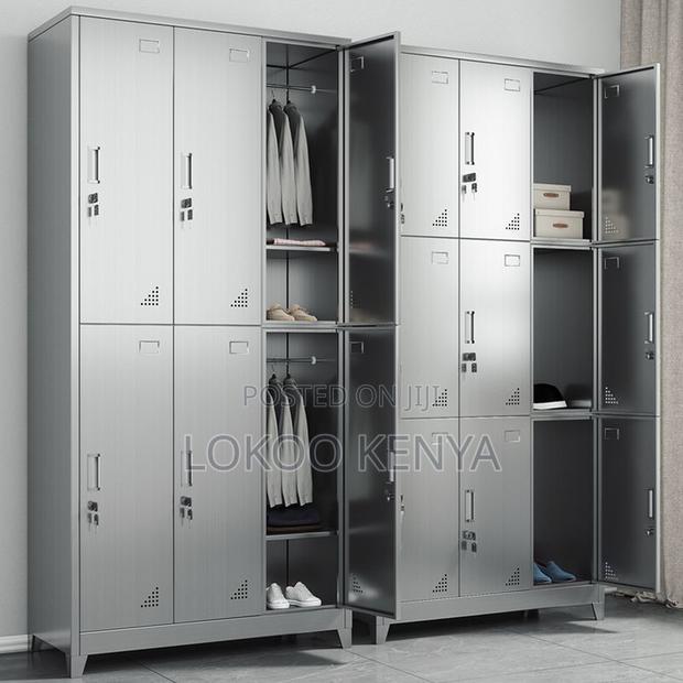 Office Cabinet : Industrial 9-Door Office Locker