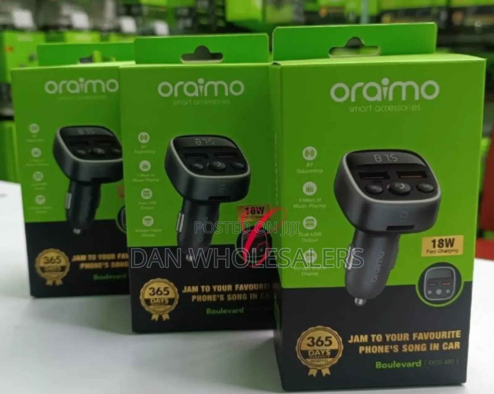 Oraimo Boulevard Car Modulator With 18w Fast Charging