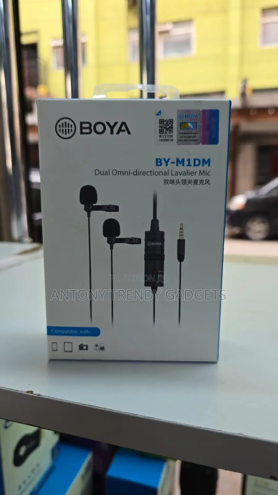 Boya Clip-on Lavalier Mic With 6m Cable – Universal