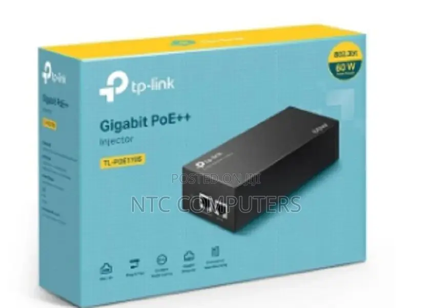 Tp-Link Omada Gigabit Poe++ Injector (Max. 60w) - Tl-Poe170s