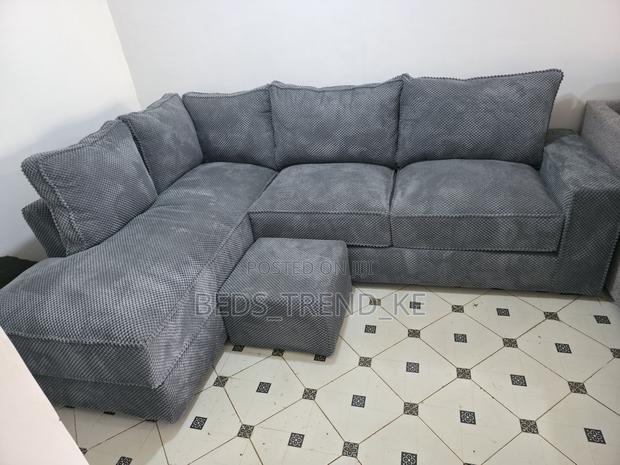 Contemporary Soft 6 Seater L Seat Sofa