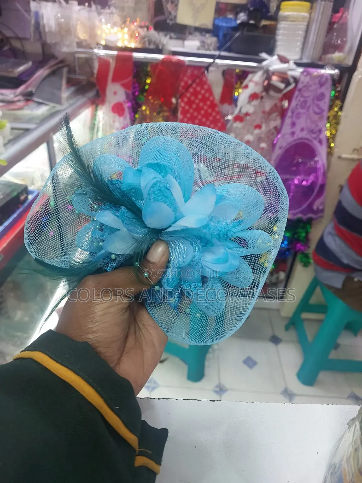 Fascinators Blue 1000 Kenya Shillings