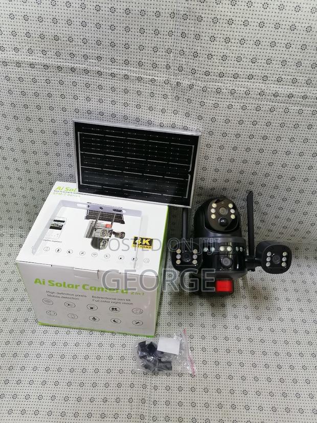 Ai Solar Dual Lens PTZ Solar Camera Accept All Sim Cards