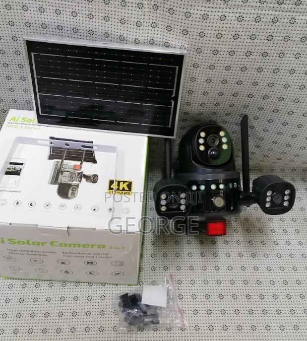 Built-in Siren>4g Dual Lens PTZ Solar CCTV Camera - main view