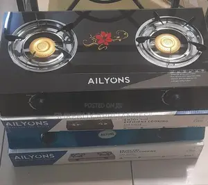 Ailyons 2 Burner - Glass Top and Gas Stove Double Burner