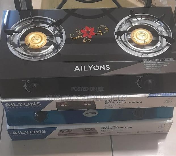 Ailyons 2 Burner - Glass Top and Gas Stove Double Burner