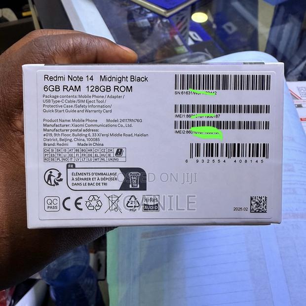 New Xiaomi Redmi Note 14 128 GB Black - thumbnail 2