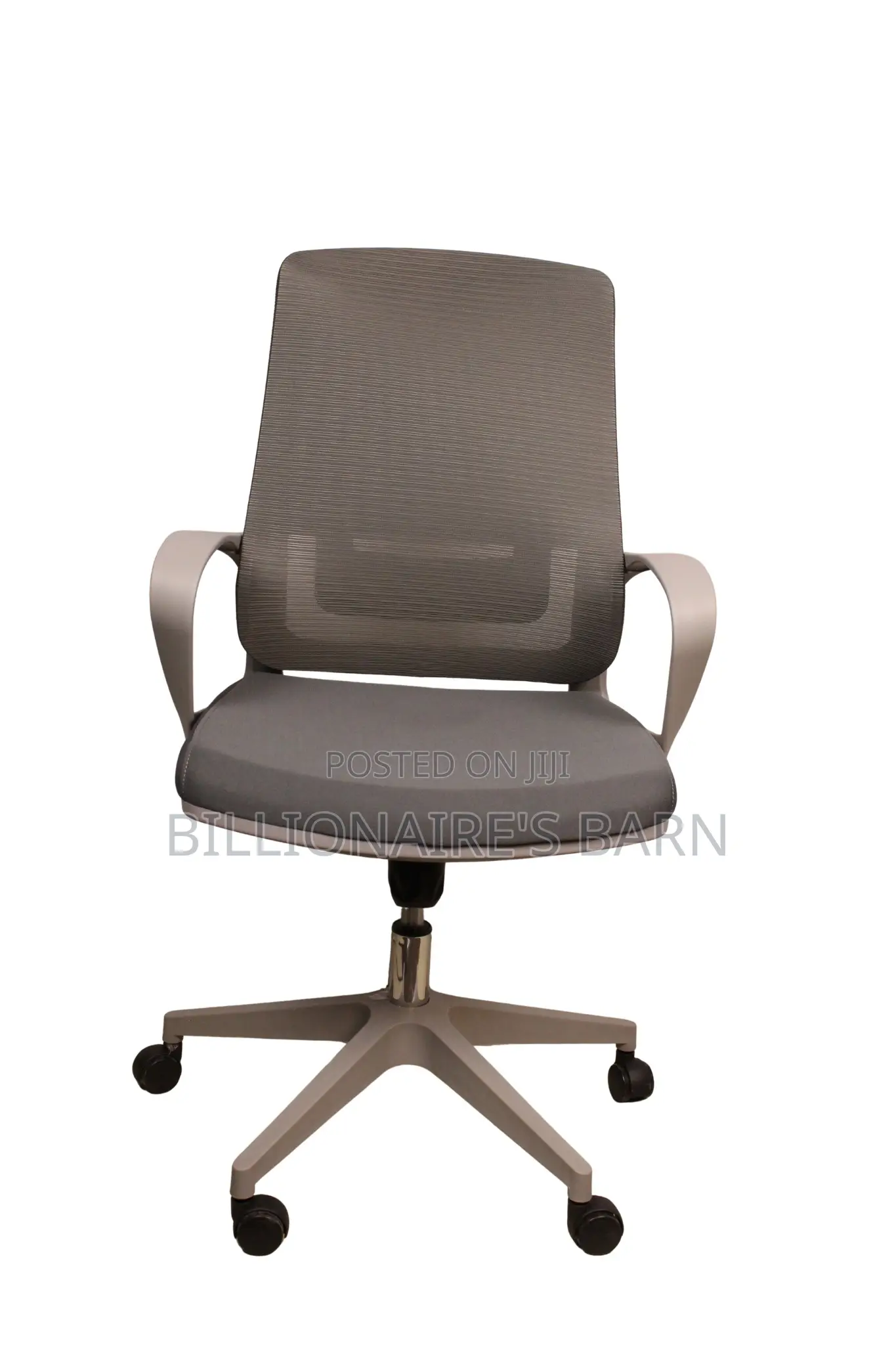 Office Chair Gray Mid-Back Mesh Office Chair