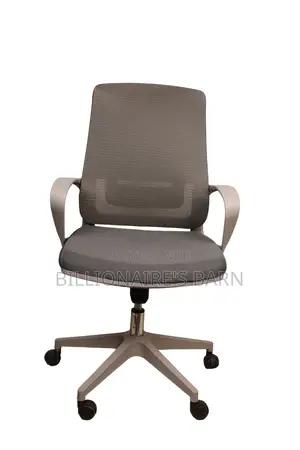Office Chair Gray Mid-Back Mesh Office Chair