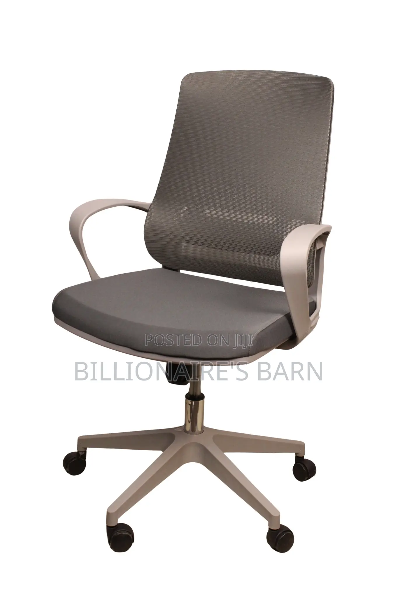 Office Chair Gray Mid-Back Mesh Office Chair