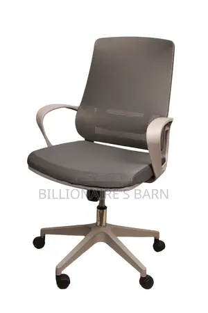 Office Chair Gray Mid-Back Mesh Office Chair
