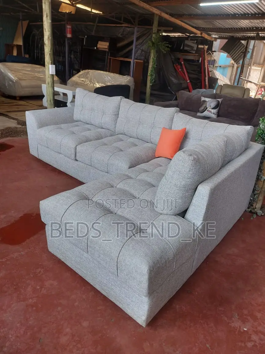 Comfort 6 Seater L Sofa With Free Throw Pillows
