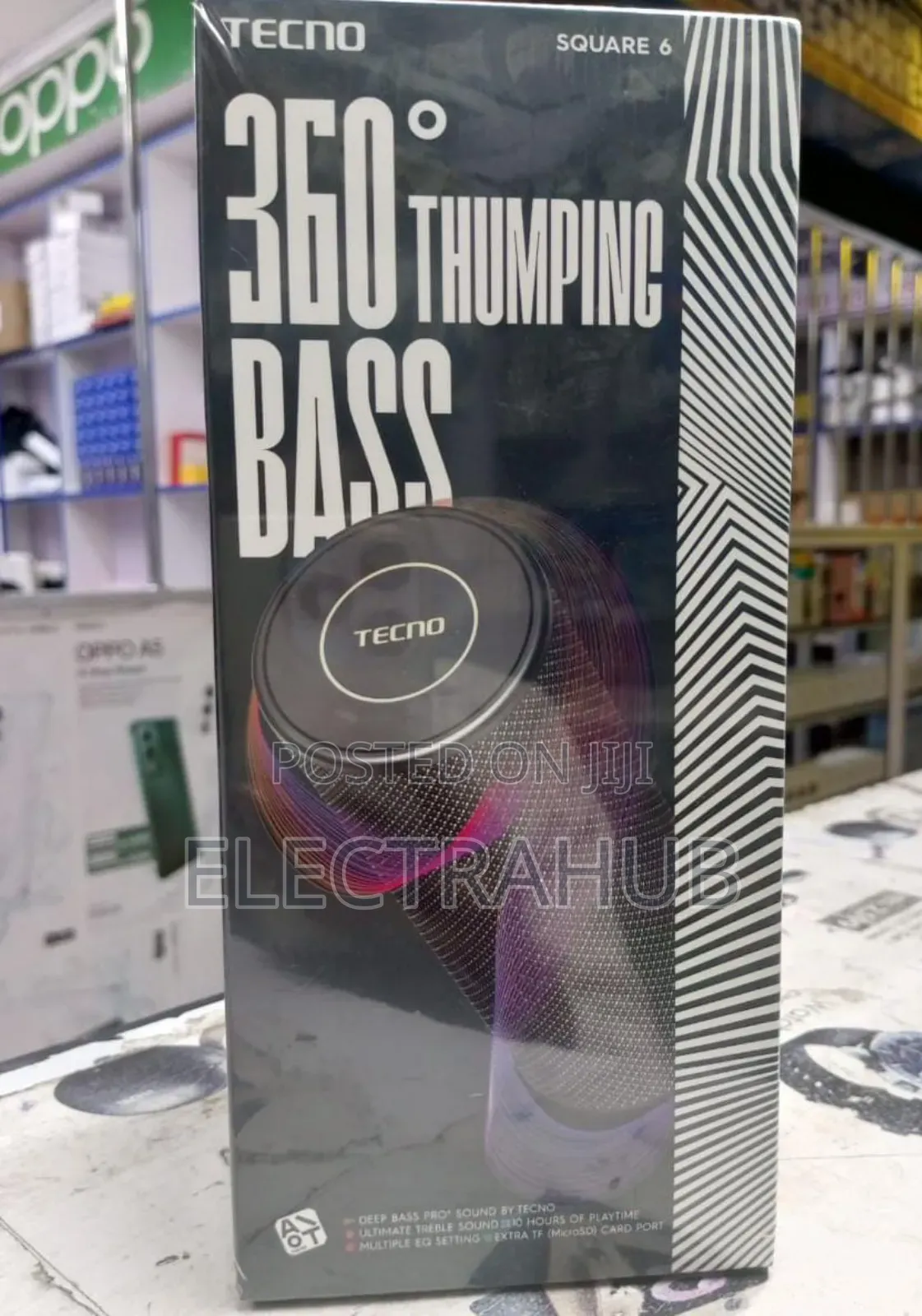 Tecno Square 6 360° Bass Speaker Brand New Sealed