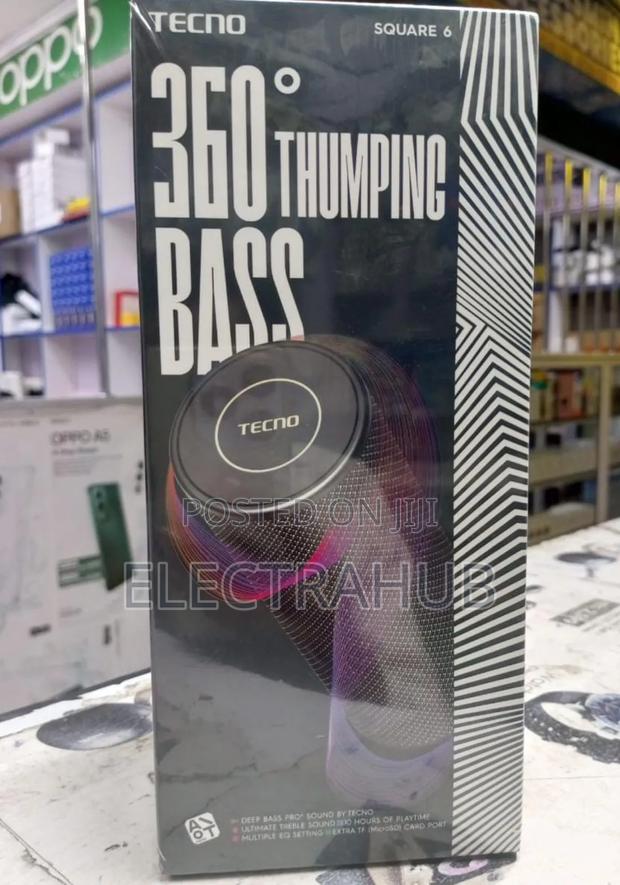 Tecno Square 6 360° Bass Speaker Brand New Sealed