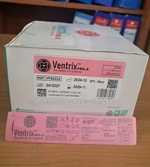 Ventrix Pro Safety X-Iv Cannula 20g (50s) 1.1x32mm, 62ml/Min