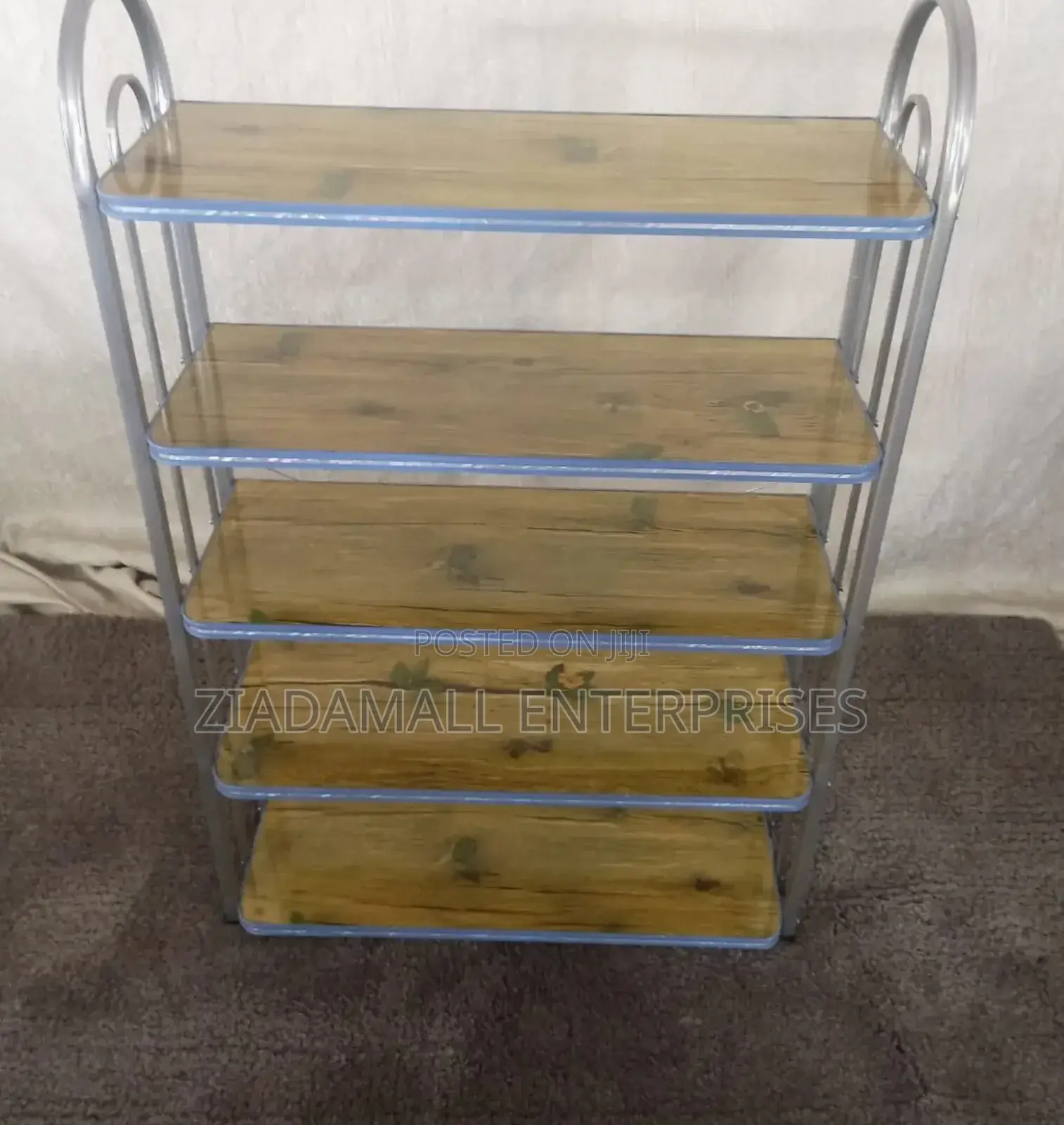 Elegant 5-Tier Wooden Shoe Rack – Premium Imported Finish