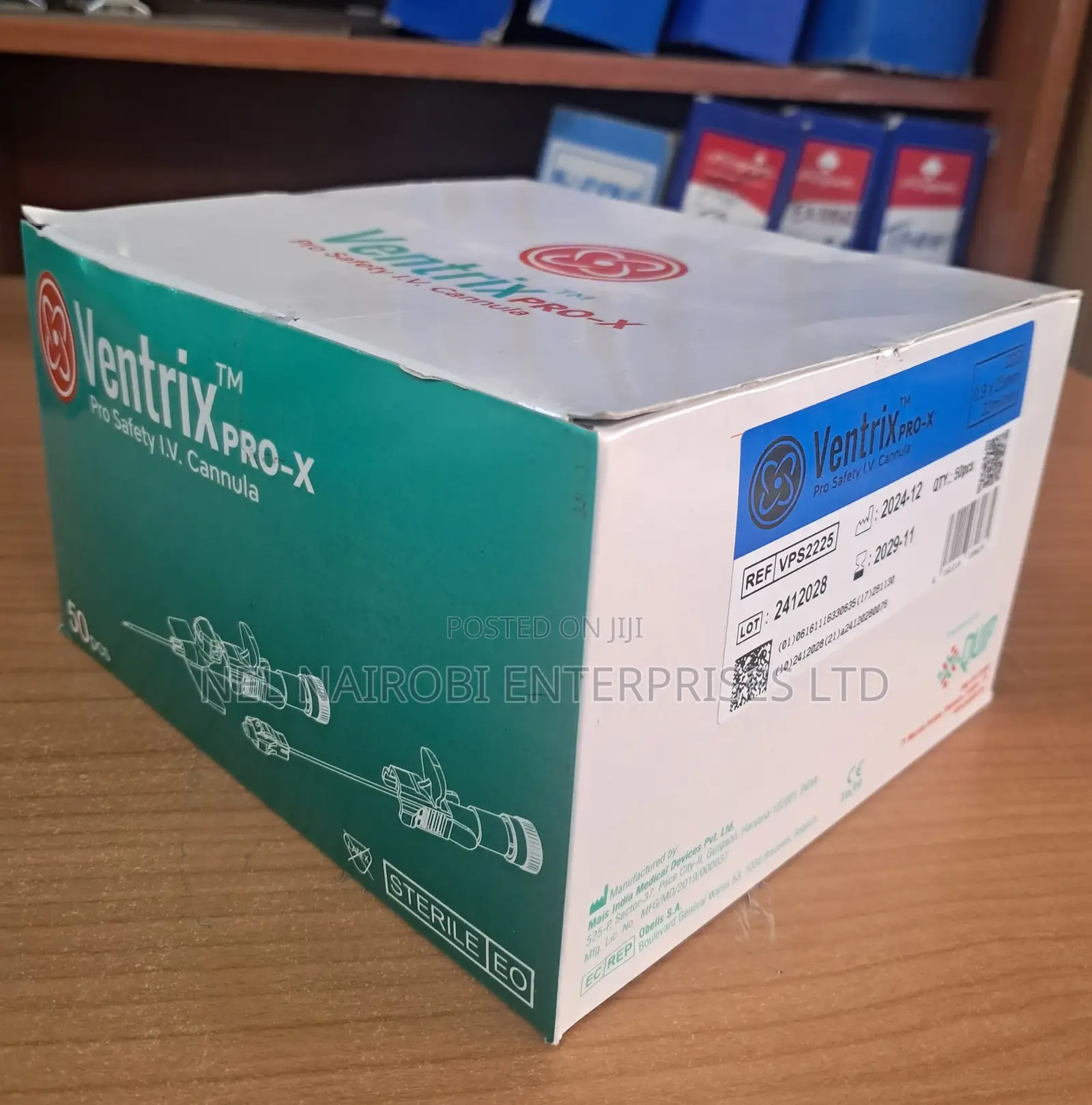 Ventrix Pro Safety X-Iv Cannula 22g (50s) 0.9x25mm, 33ml/Min