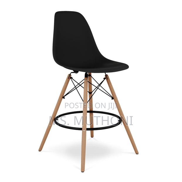 Pyramid Counter Stool, Modern Design (Black /White) - thumbnail 2