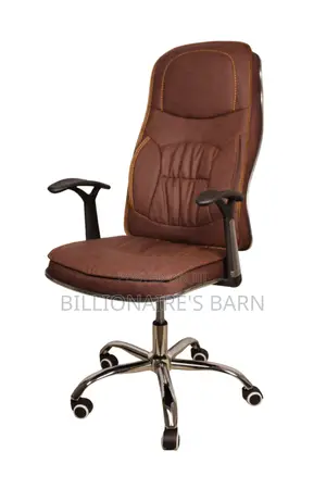 Ergonomic Executive Leather Chair Brown Brown