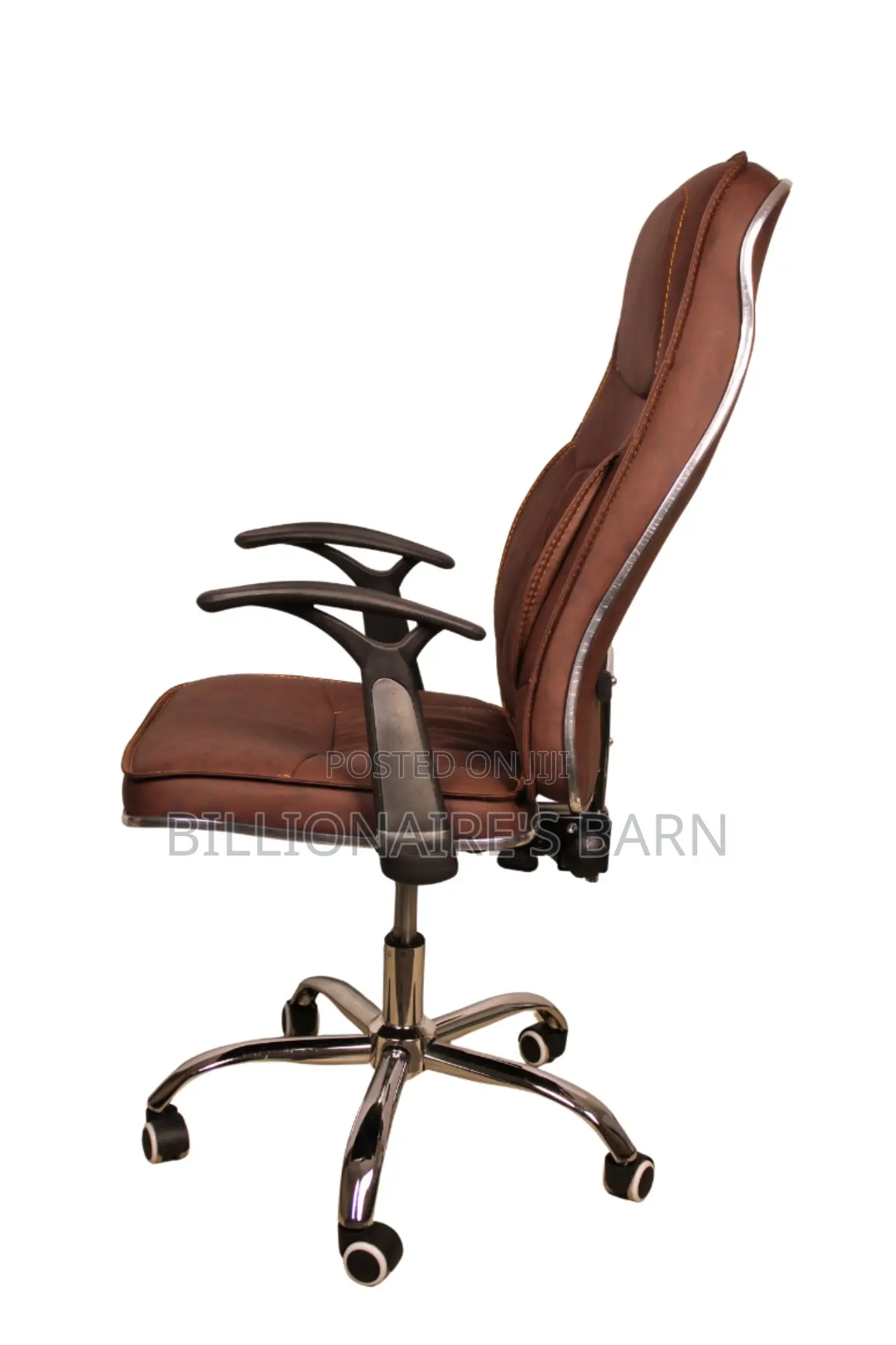Ergonomic Executive Leather Chair Brown Brown