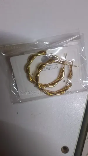 Gold Coated Round Earrings