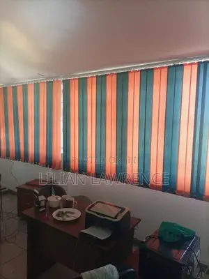 Orange and Black Blend Office Blinds