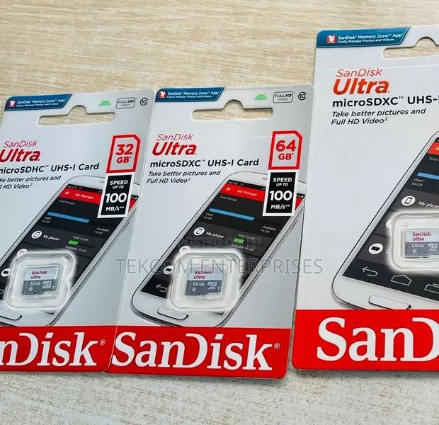 32gb Micro Sd Memory Card Flash Drive Sandisk - thumbnail 2