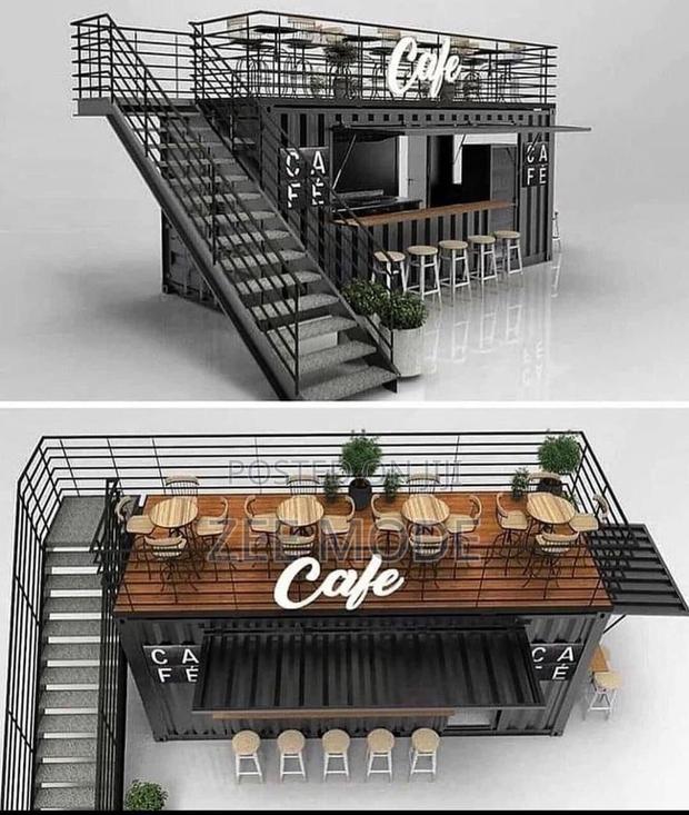 20ft Pop-Up Café With Deck - Ready to Serve! - main view