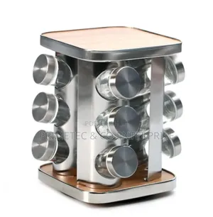 Rotating Wooden Spice Rack