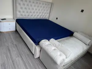 Royal 6 by 6 Ft Bed + Resting Couch + Side Drawer