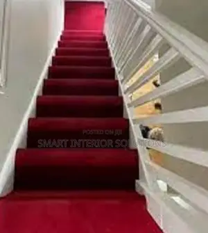 Maroon Stairs Wall to Wall Delta Carpet