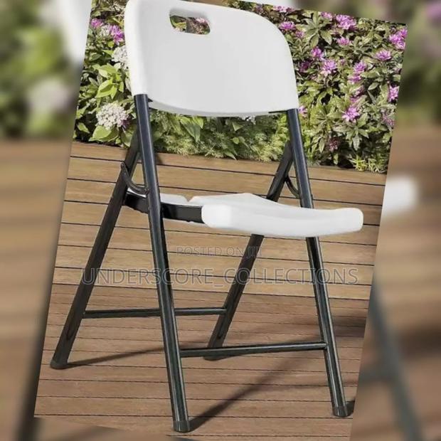 White Foldable Chairs - main view