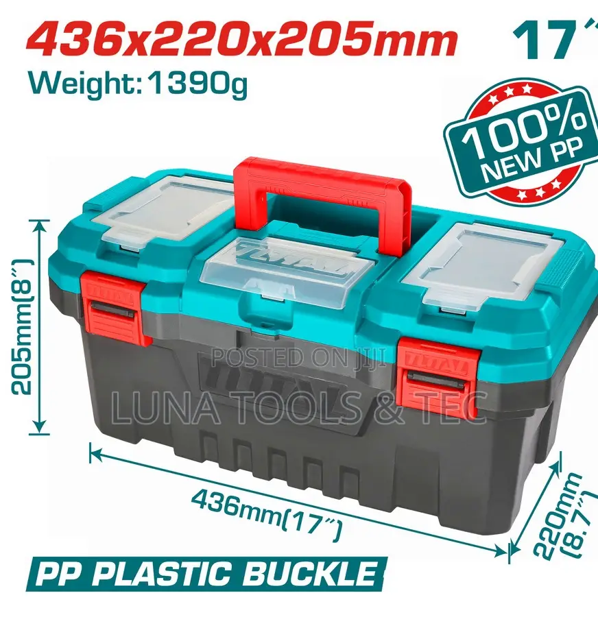 Total Tpbx0171 17" Plastic Tool Box