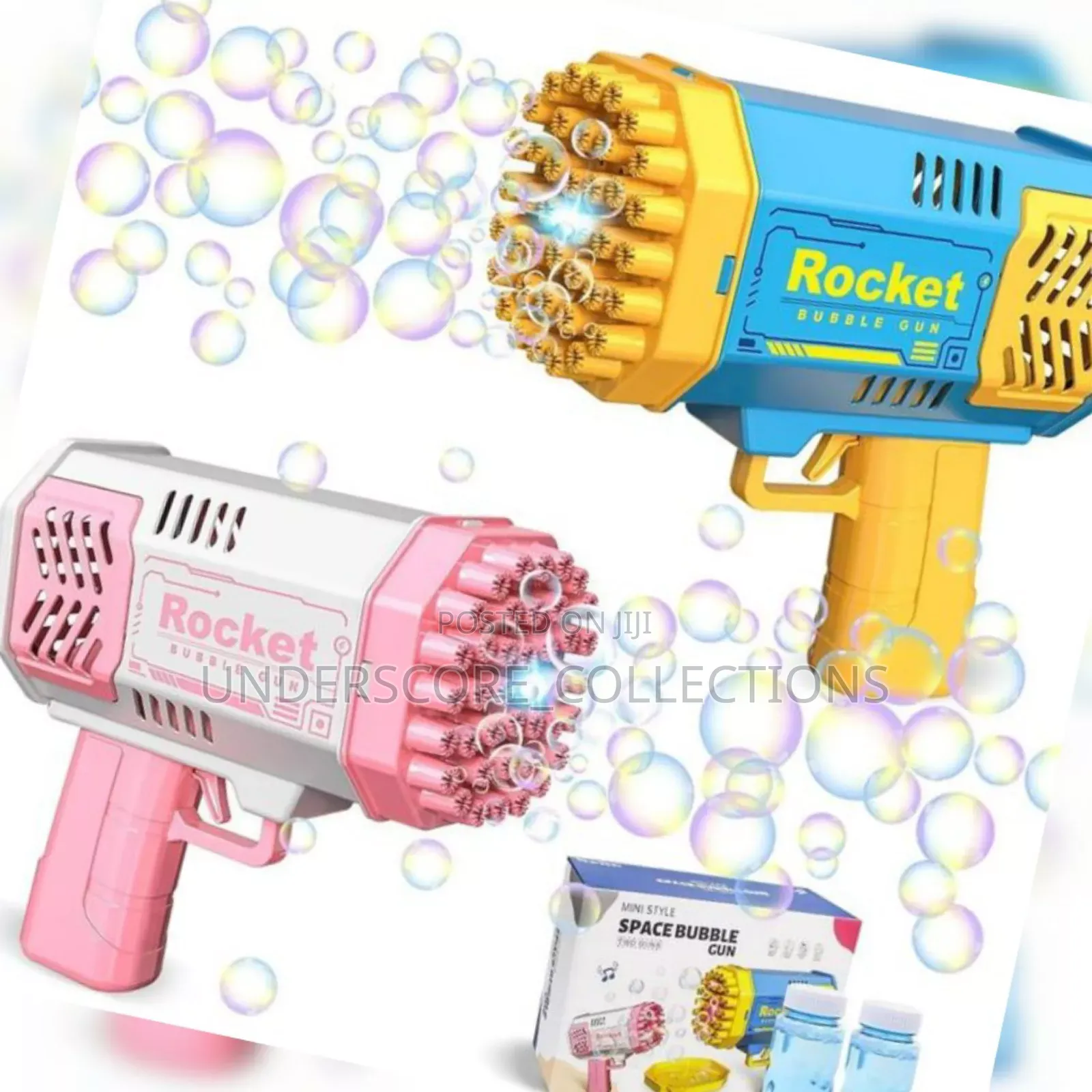 Pink,Blue Kids Bubble Gun