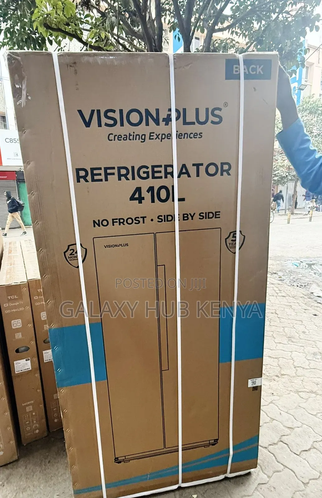 Vision Plus 410l Side by Side Fridge