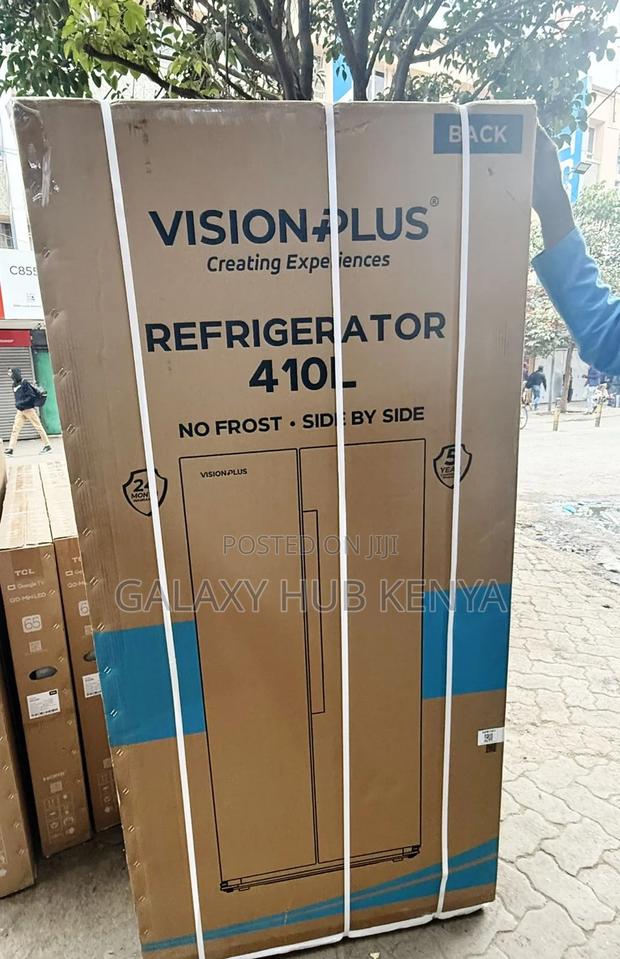 Vision Plus 410l Side by Side Fridge - main view