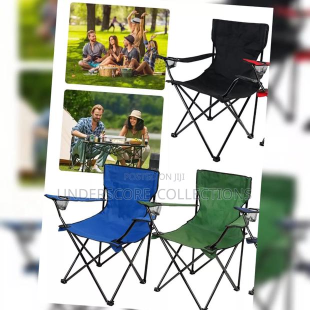 Black,Red Outdoor Camping Chairs - main view