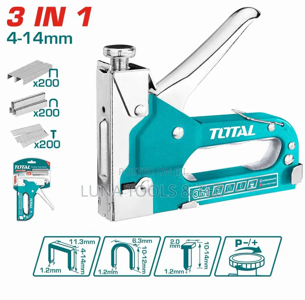 Total Tht31143 3 in 1 Staple Gun