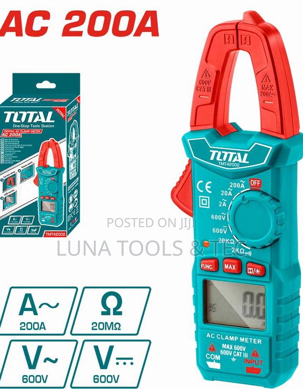 Total Tmt42002 Digital Ac Clamp Meter 2000 Counts - main view