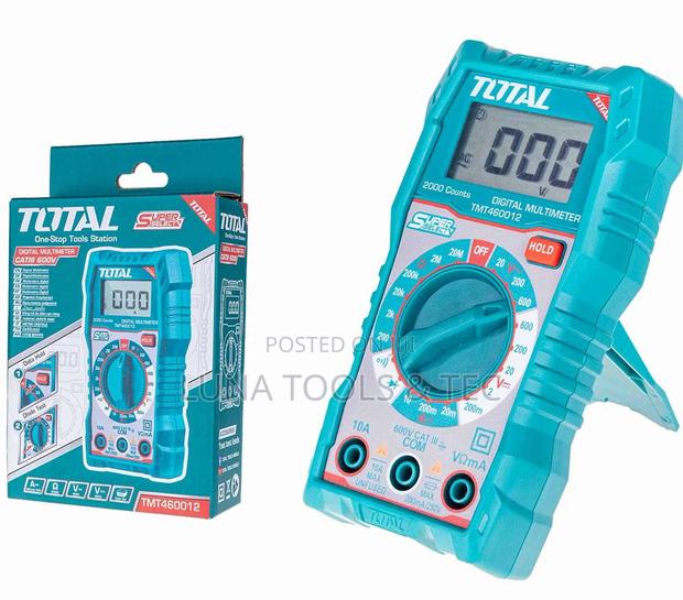 Total Tmt460012 Digital Multimeter 2000 Counts LCD Display