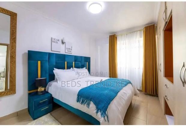 Dreamy Upholstered Extended Bed With Side Drawers - main view