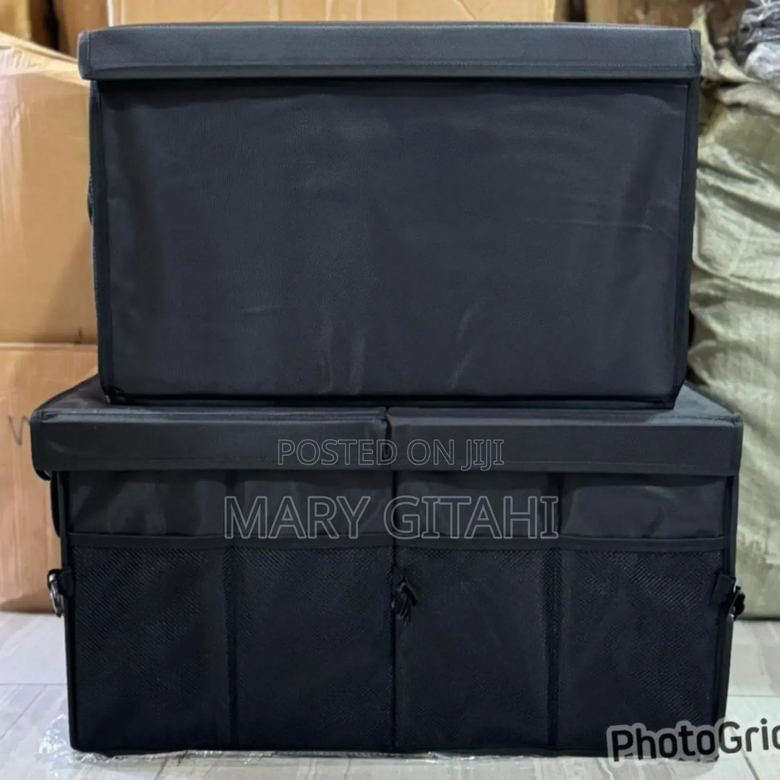 Black*Foldable Premium Car Trunk Boot Organizer