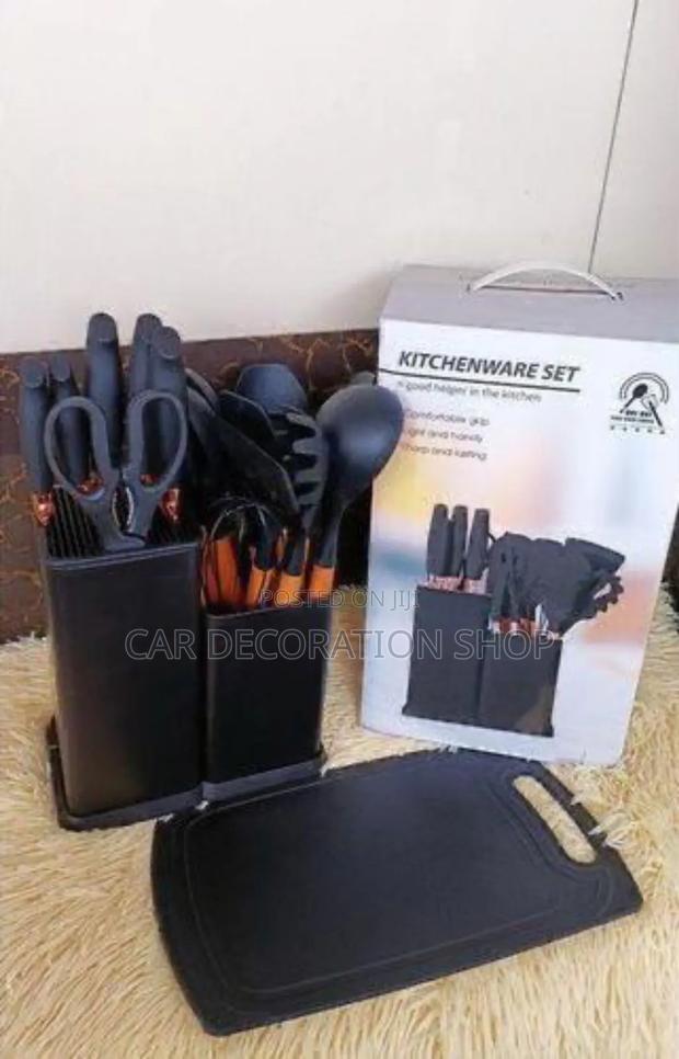 19pc Black Executive Silicone Spoons - main view