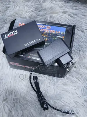 1x4 1 in 4 Out 1080p 4-Port Repeater Audio Video Splitter