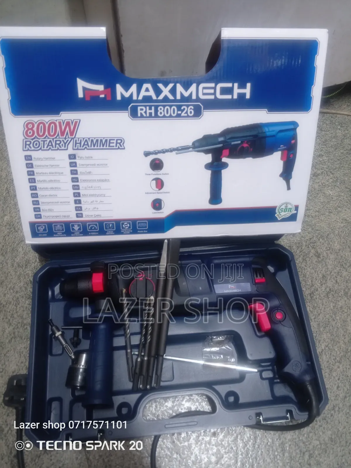 800w Maxmech Rotary Hammer