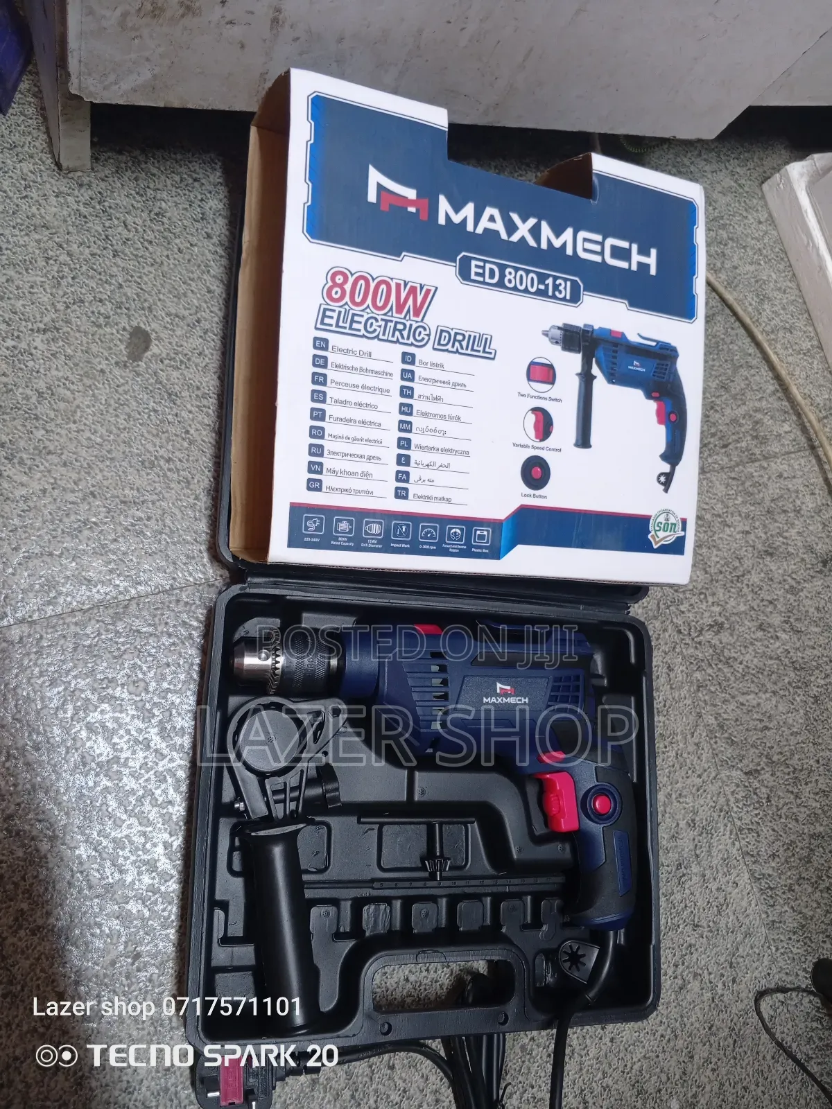 800w Maxmech Electric Drill