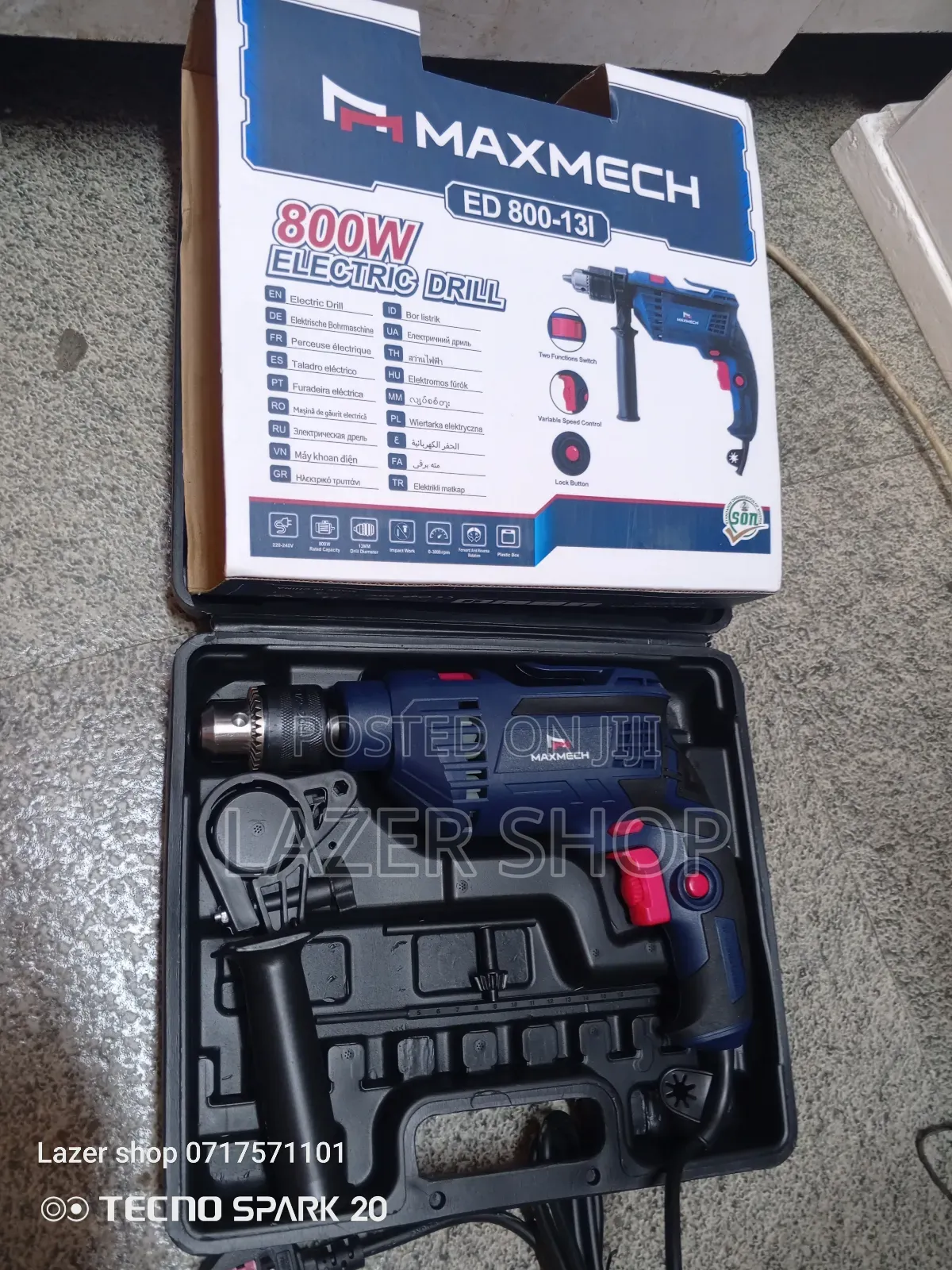 800w Maxmech Electric Drill